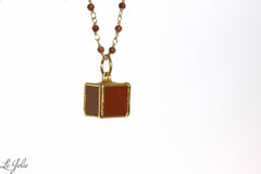 18" Red Jasper Necklace